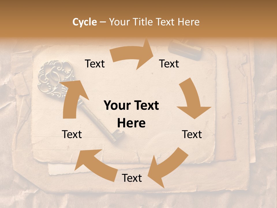 Used Background Illustration PowerPoint Template