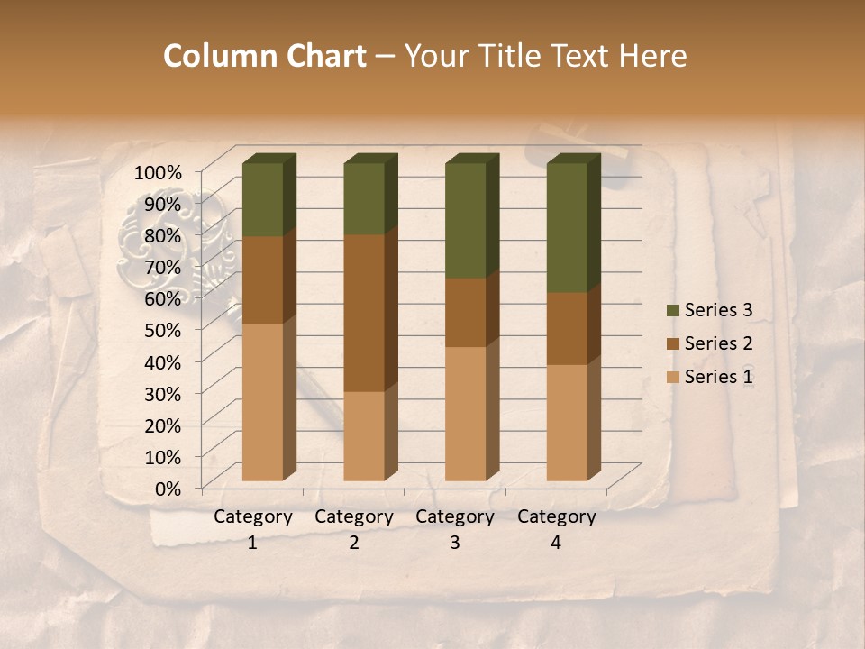 Used Background Illustration PowerPoint Template