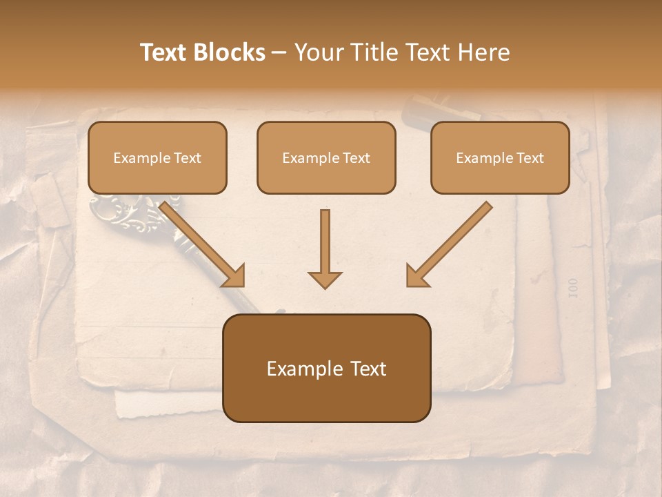 Used Background Illustration PowerPoint Template