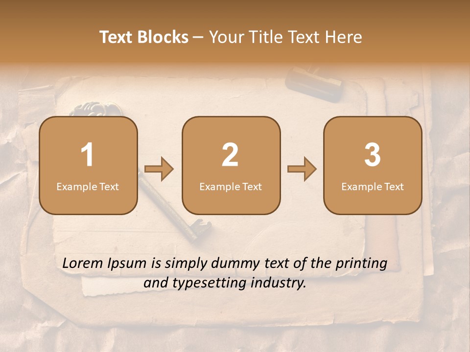 Used Background Illustration PowerPoint Template
