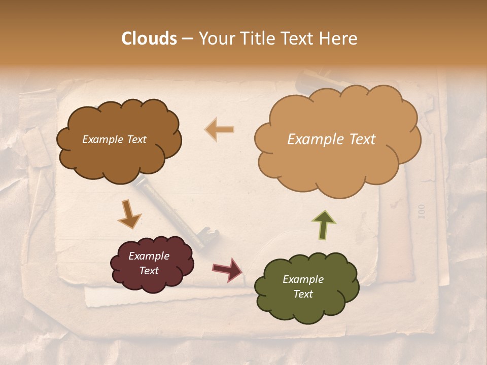 Used Background Illustration PowerPoint Template