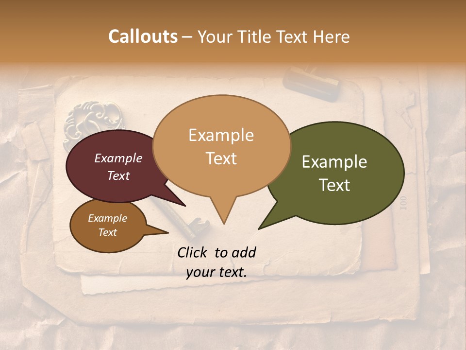 Used Background Illustration PowerPoint Template