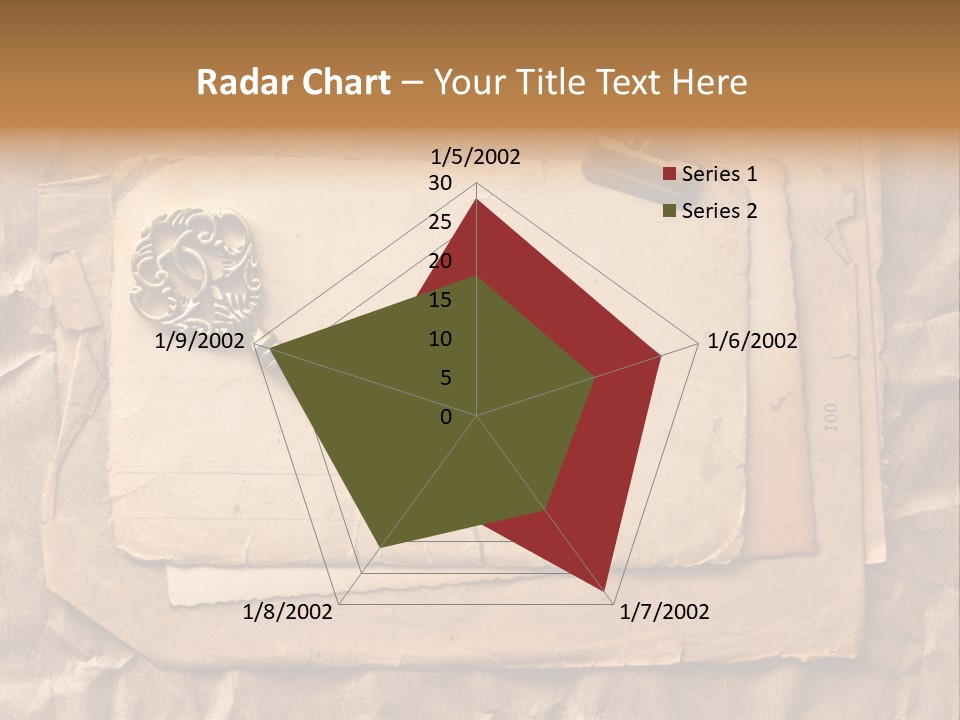 Used Background Illustration PowerPoint Template