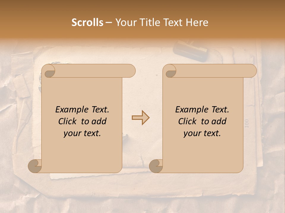 Used Background Illustration PowerPoint Template