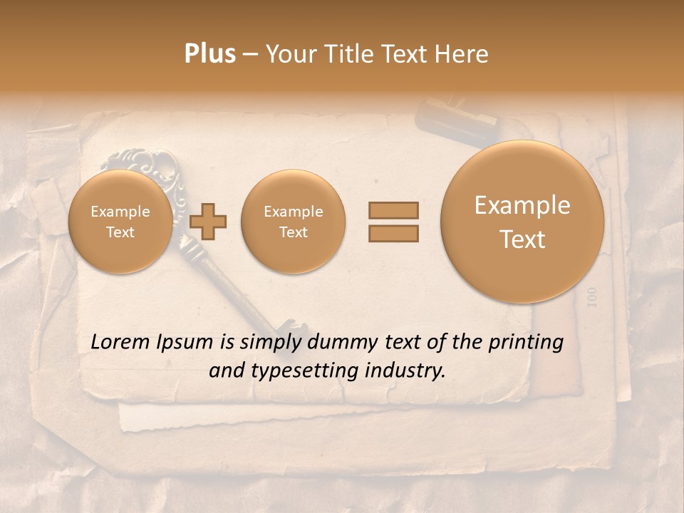 Used Background Illustration PowerPoint Template