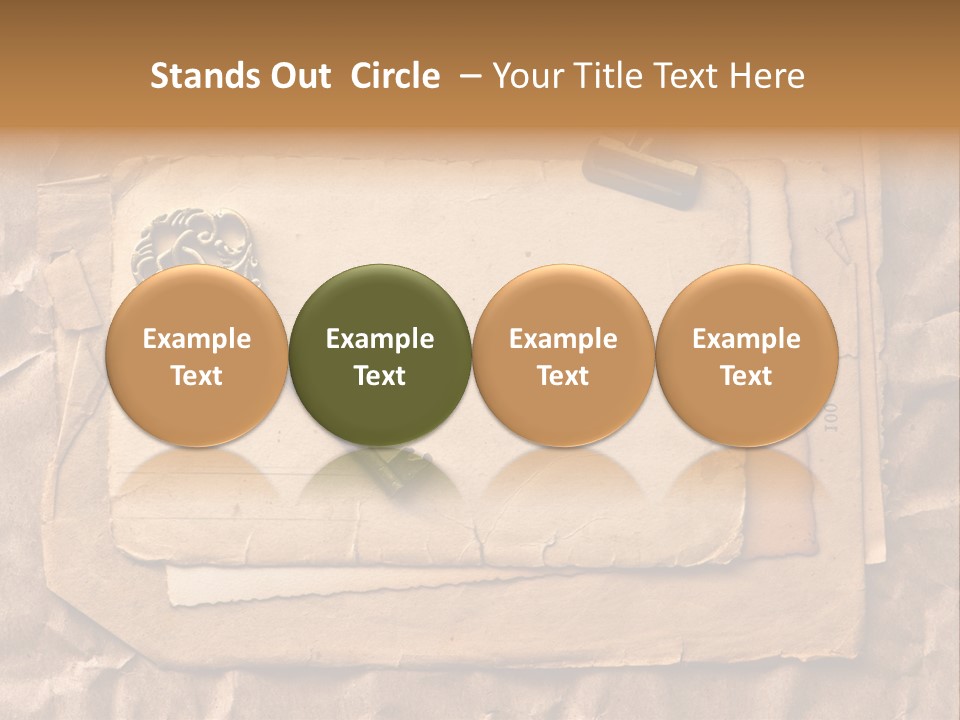 Used Background Illustration PowerPoint Template