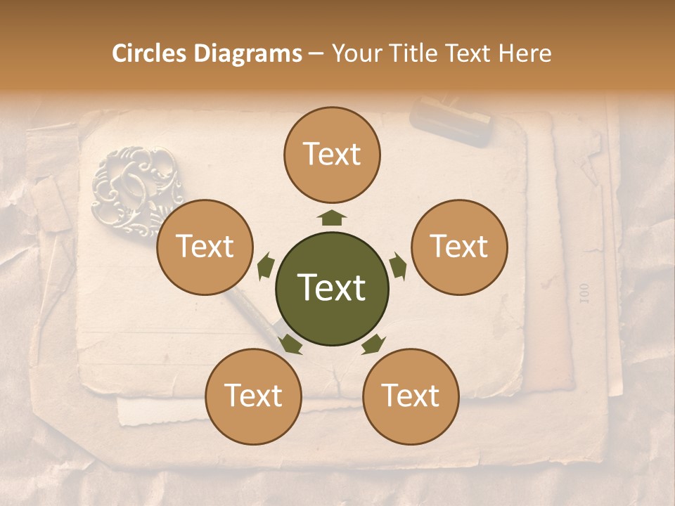 Used Background Illustration PowerPoint Template