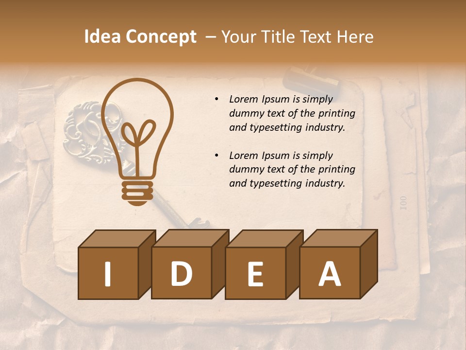 Used Background Illustration PowerPoint Template