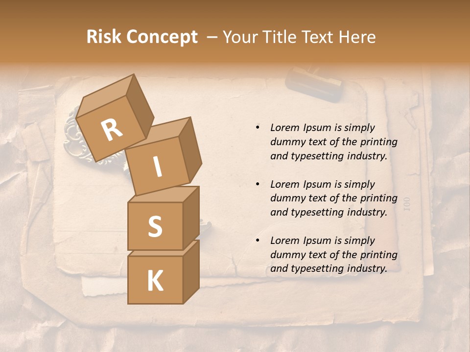 Used Background Illustration PowerPoint Template