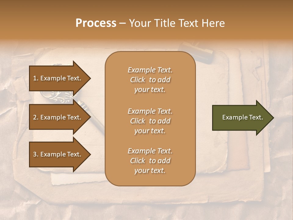Used Background Illustration PowerPoint Template