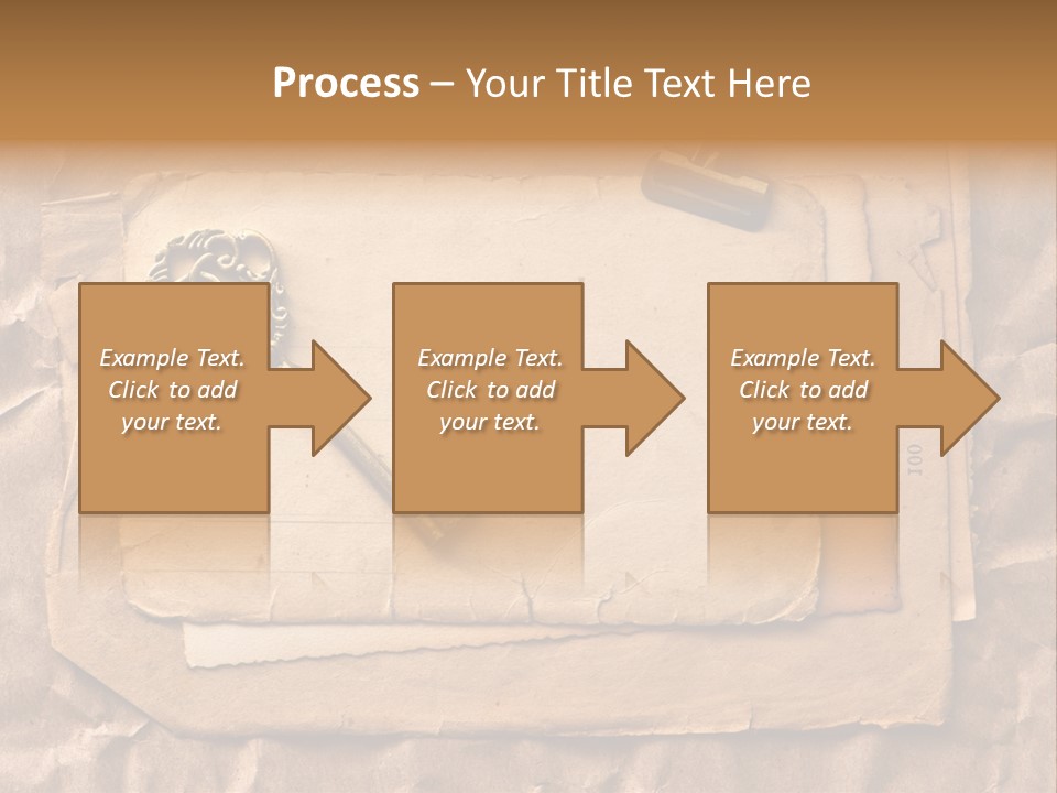 Used Background Illustration PowerPoint Template