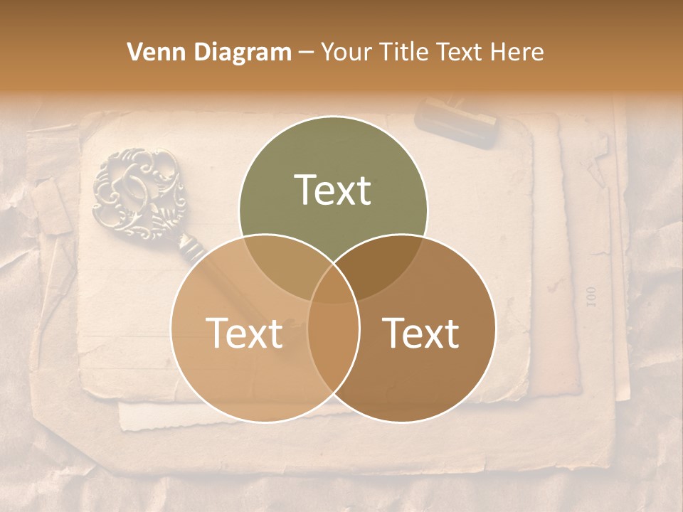 Used Background Illustration PowerPoint Template