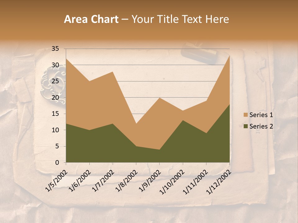 Used Background Illustration PowerPoint Template