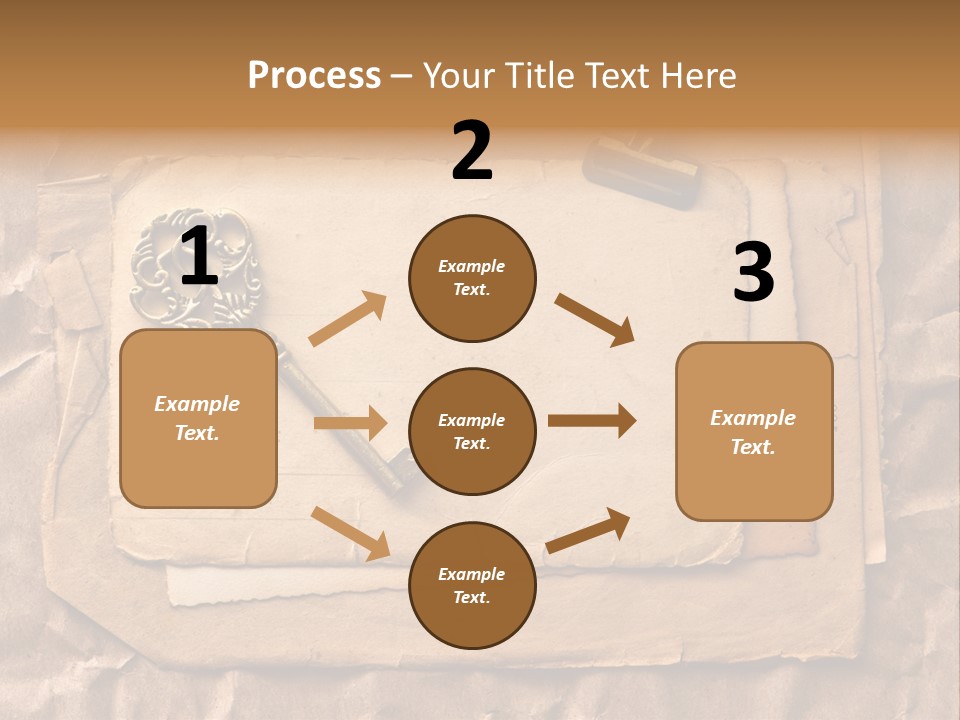 Used Background Illustration PowerPoint Template