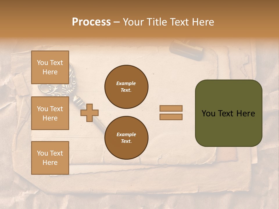 Used Background Illustration PowerPoint Template