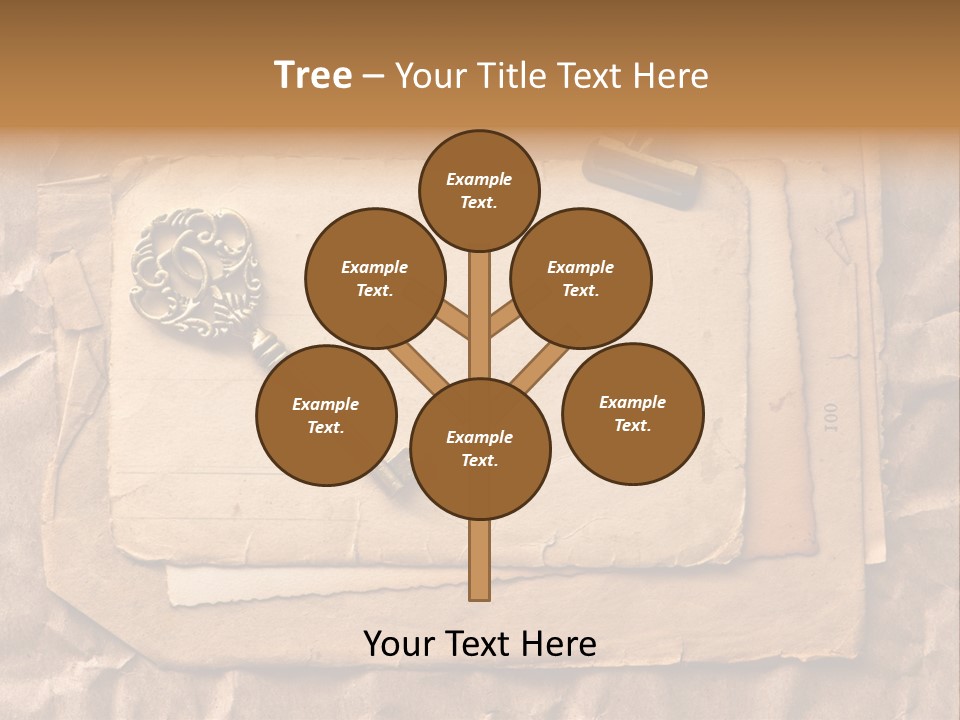 Used Background Illustration PowerPoint Template