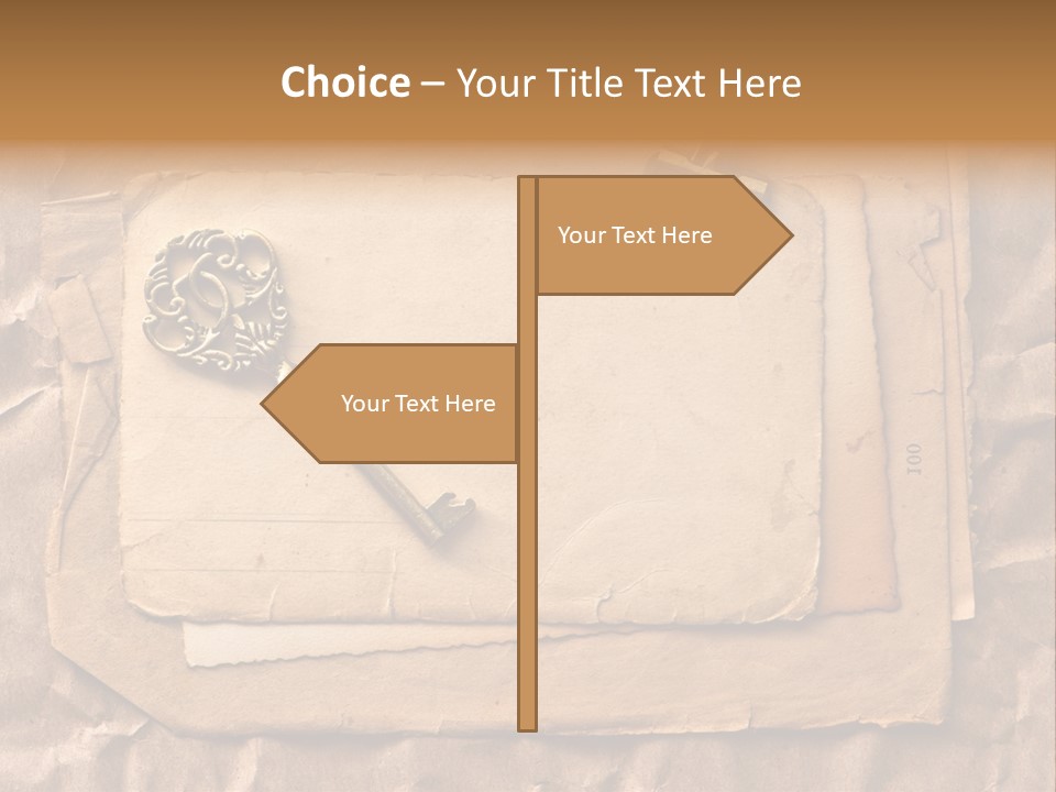 Used Background Illustration PowerPoint Template