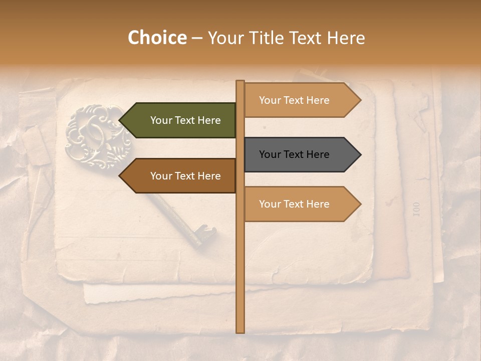 Used Background Illustration PowerPoint Template