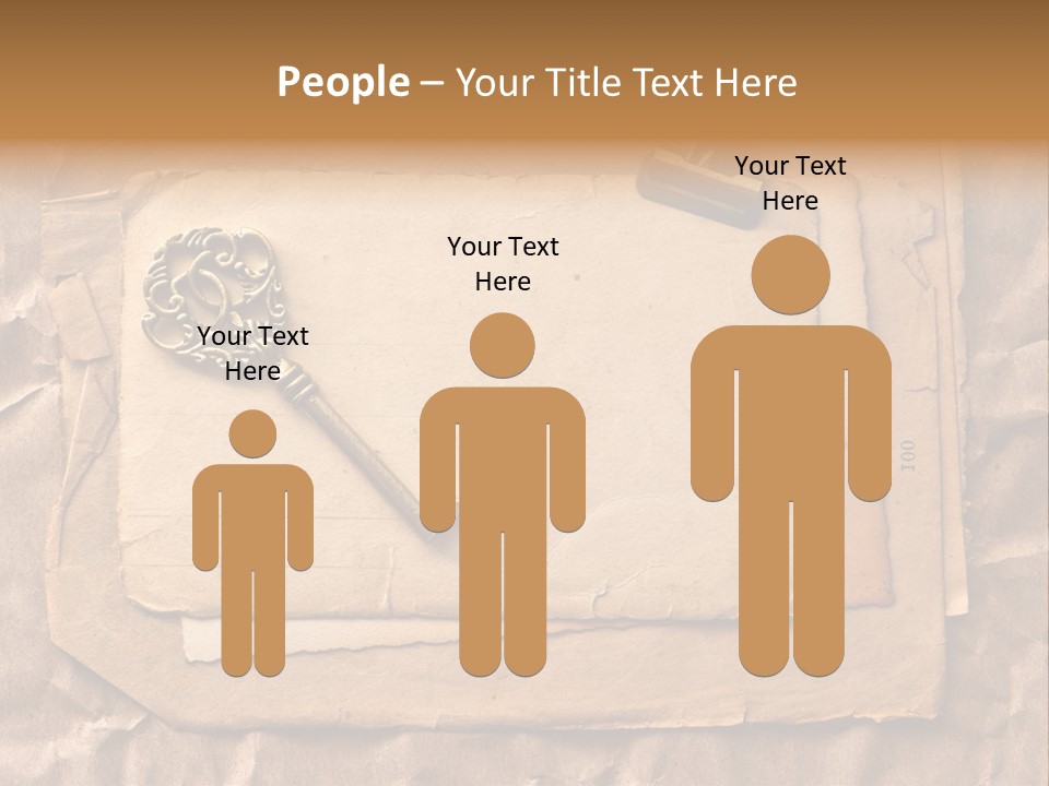 Used Background Illustration PowerPoint Template