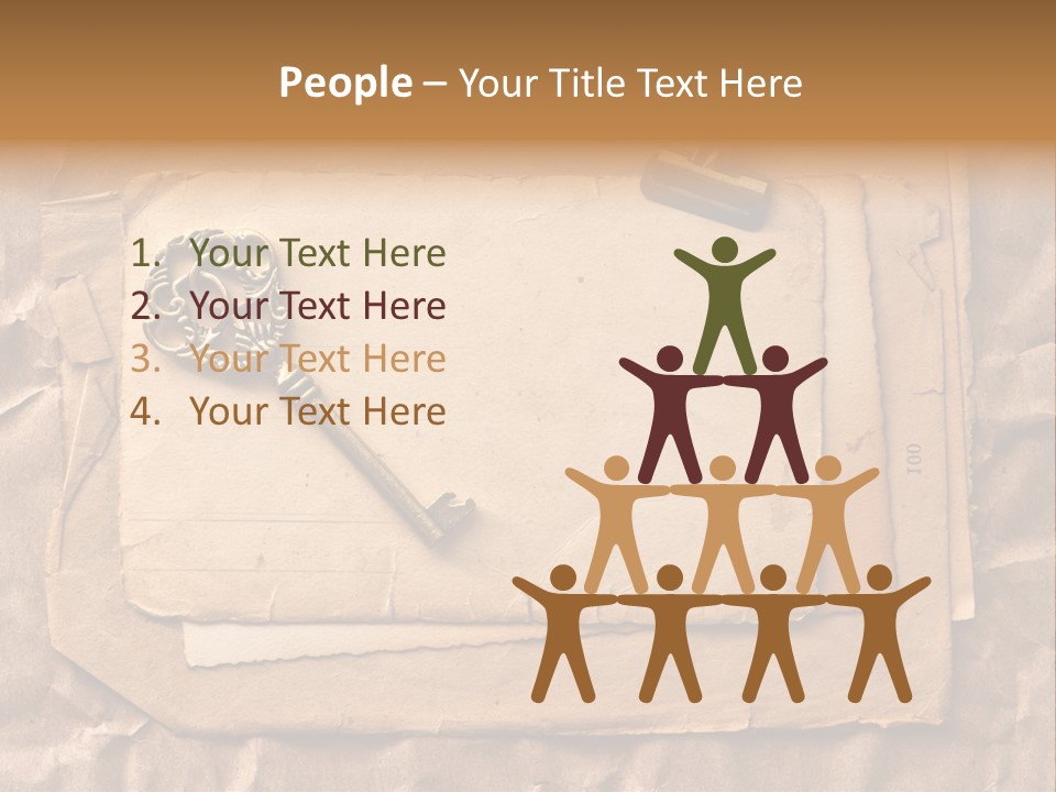 Used Background Illustration PowerPoint Template