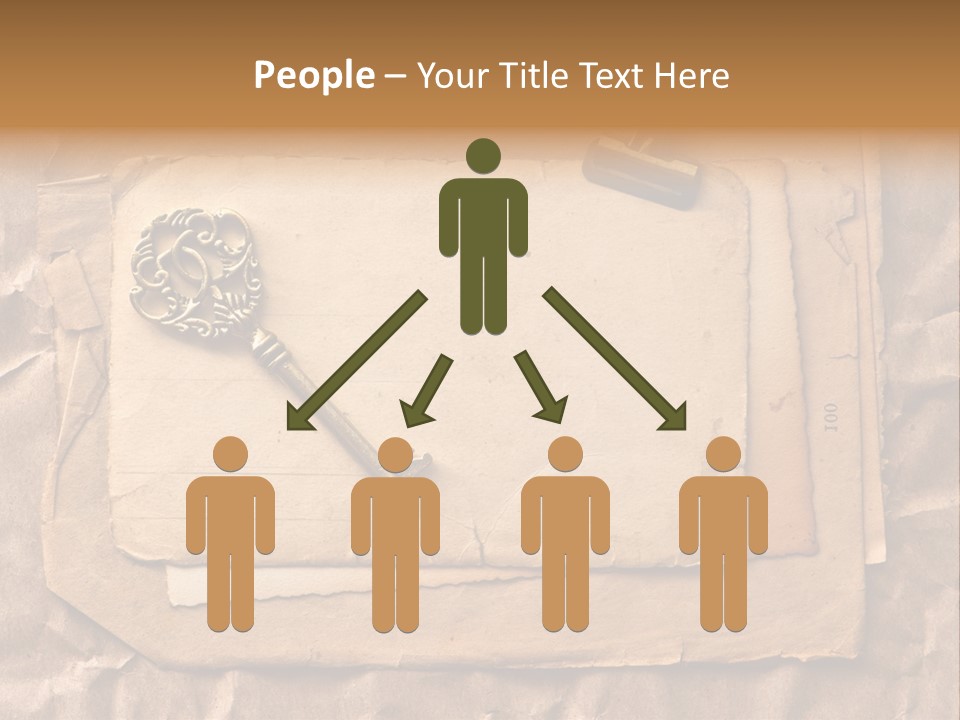 Used Background Illustration PowerPoint Template