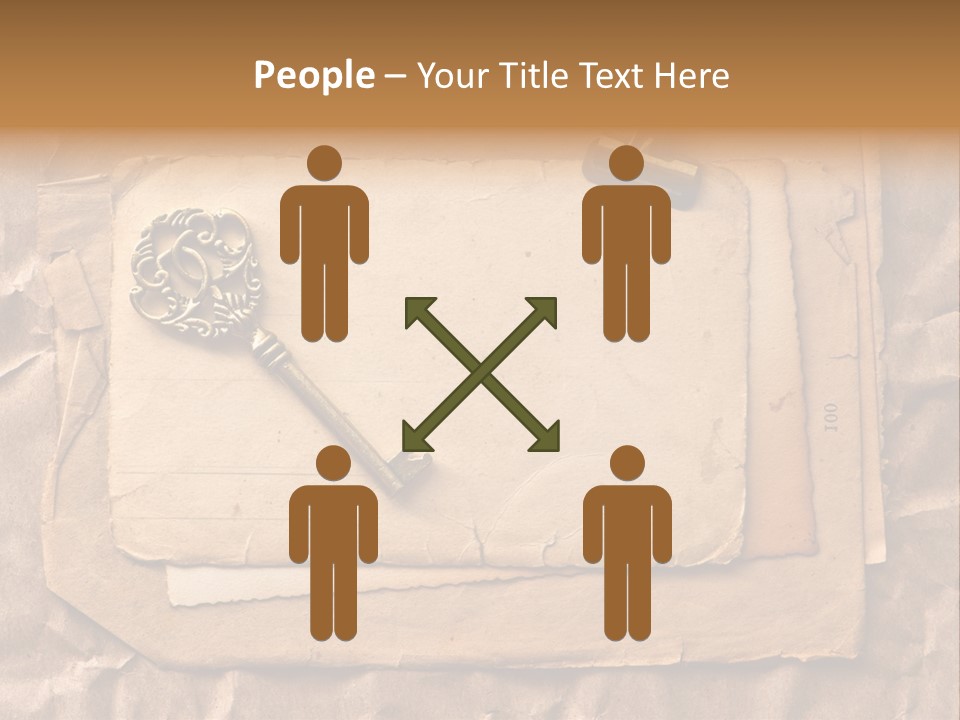 Used Background Illustration PowerPoint Template