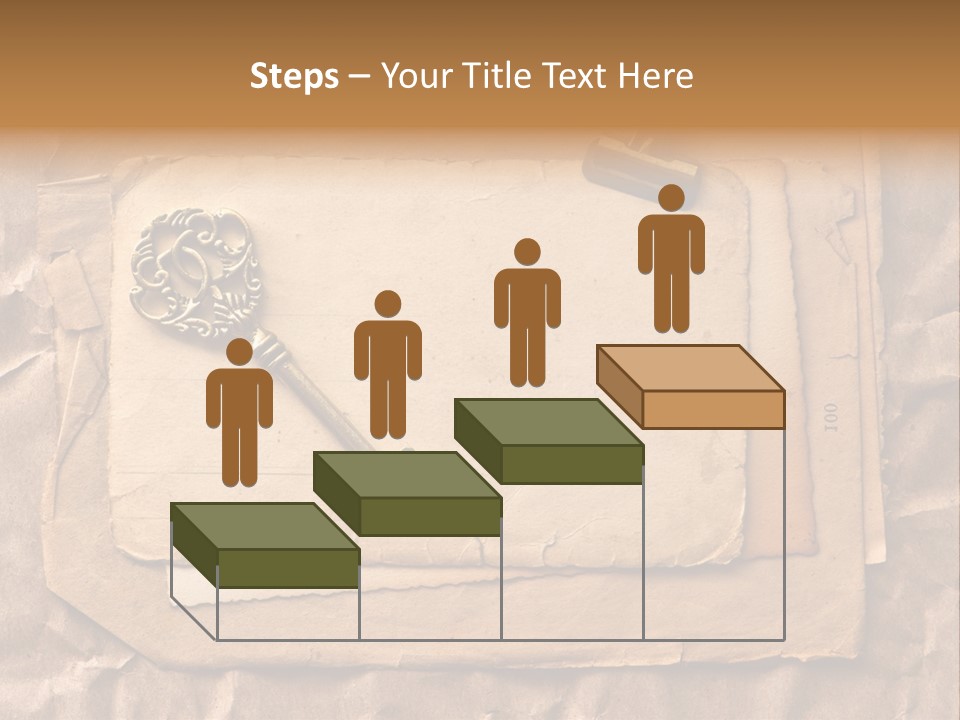 Used Background Illustration PowerPoint Template