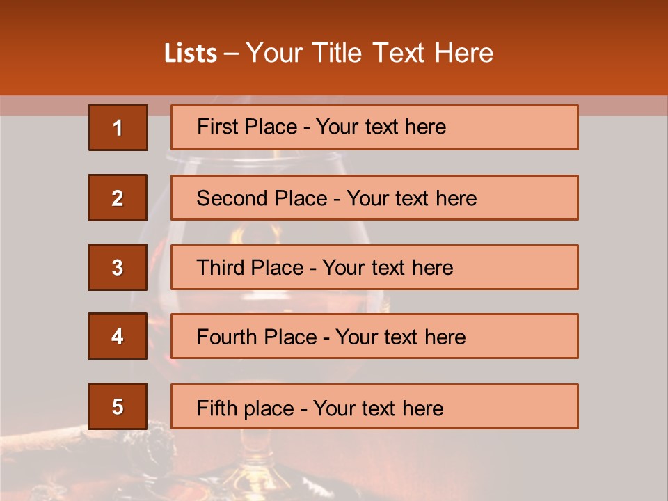 Alcoholic Restaurant Liquid PowerPoint Template