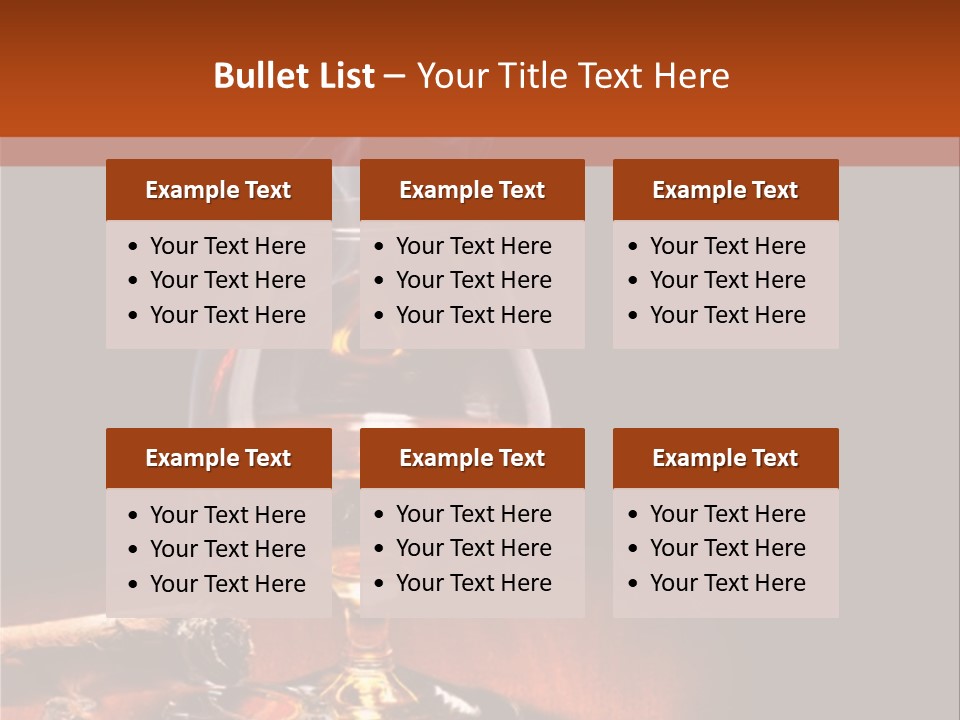 Alcoholic Restaurant Liquid PowerPoint Template