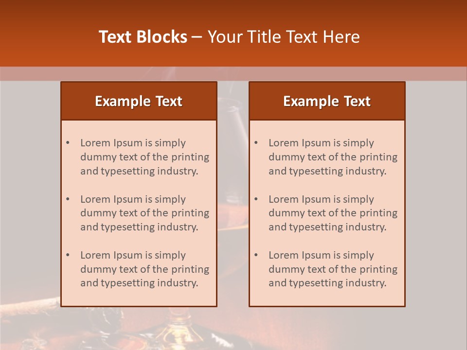 Alcoholic Restaurant Liquid PowerPoint Template