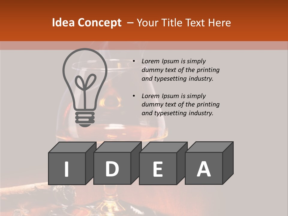 Alcoholic Restaurant Liquid PowerPoint Template