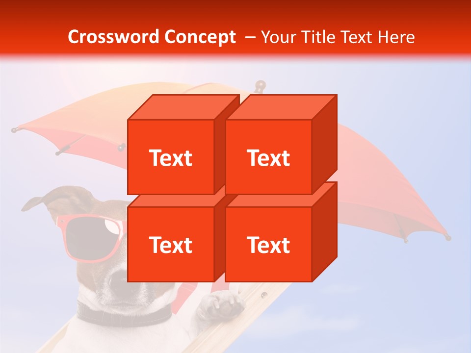 Chair Lazy Copy Space PowerPoint Template