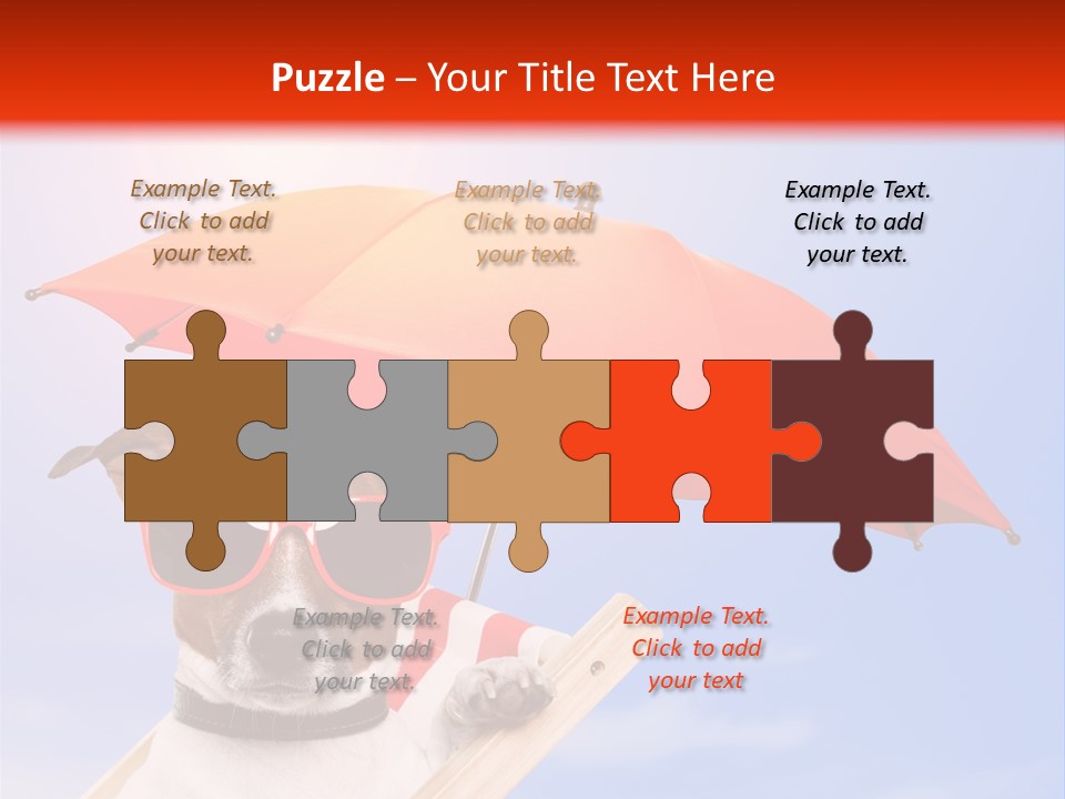 Chair Lazy Copy Space PowerPoint Template