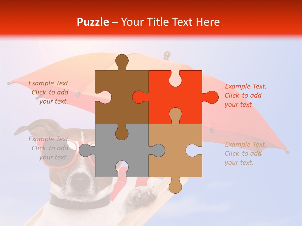 Chair Lazy Copy Space PowerPoint Template