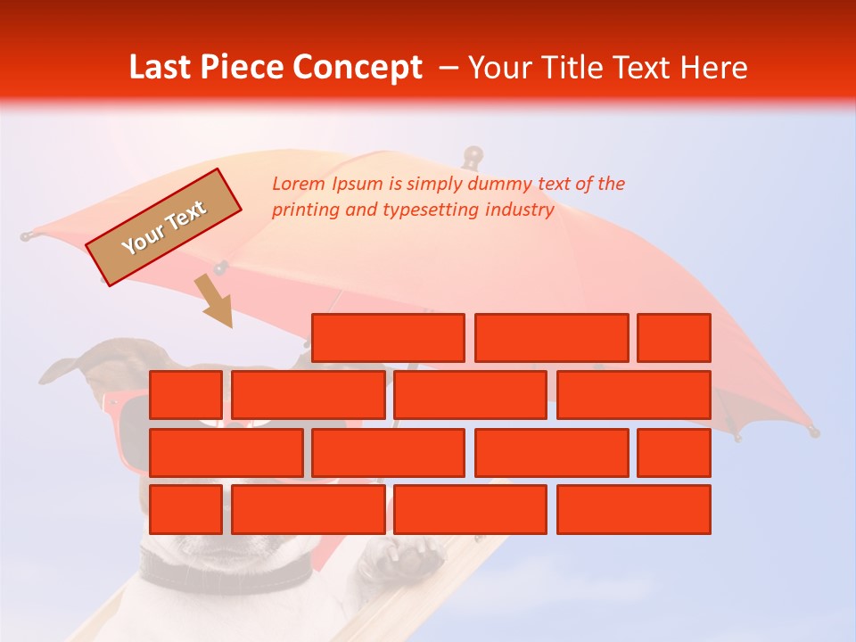 Chair Lazy Copy Space PowerPoint Template