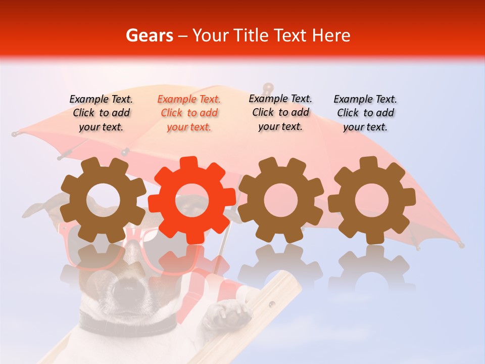 Chair Lazy Copy Space PowerPoint Template