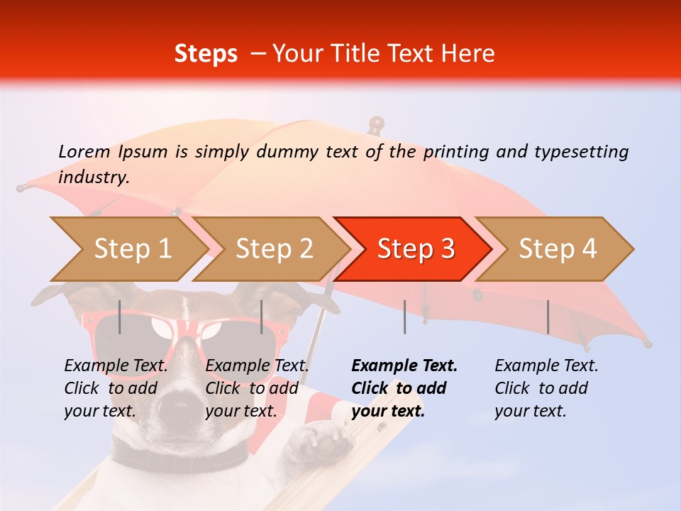 Chair Lazy Copy Space PowerPoint Template