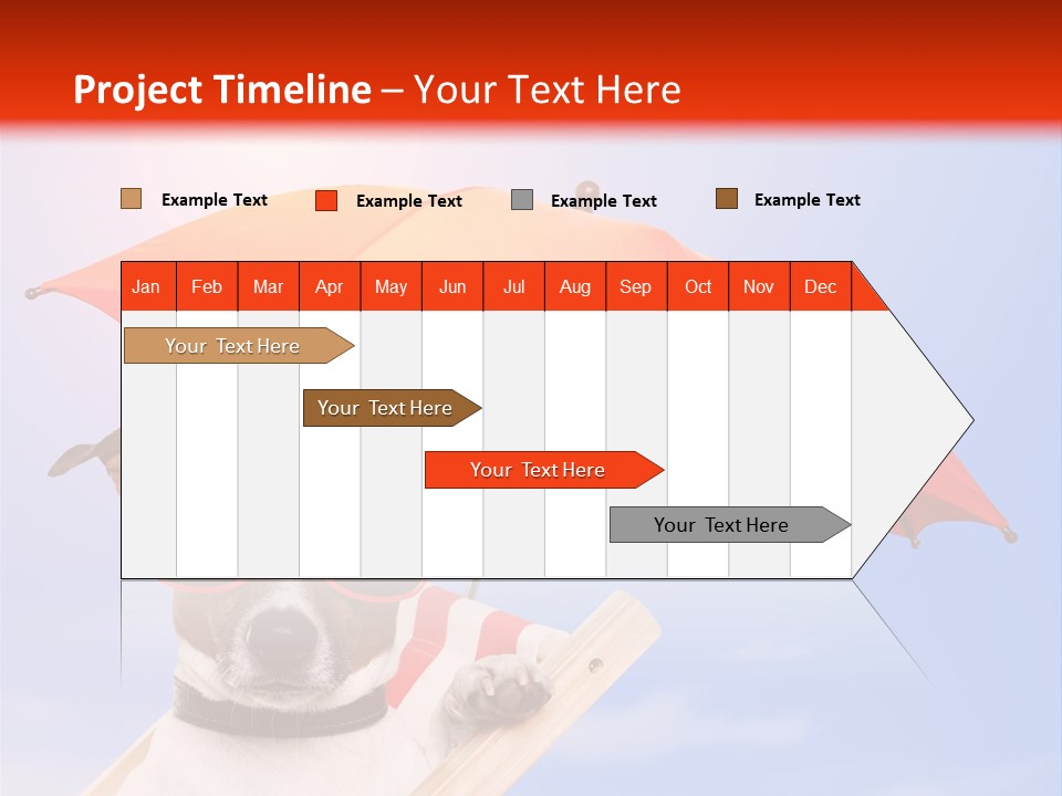 Chair Lazy Copy Space PowerPoint Template