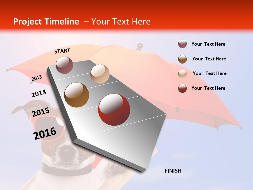 Chair Lazy Copy Space PowerPoint Template