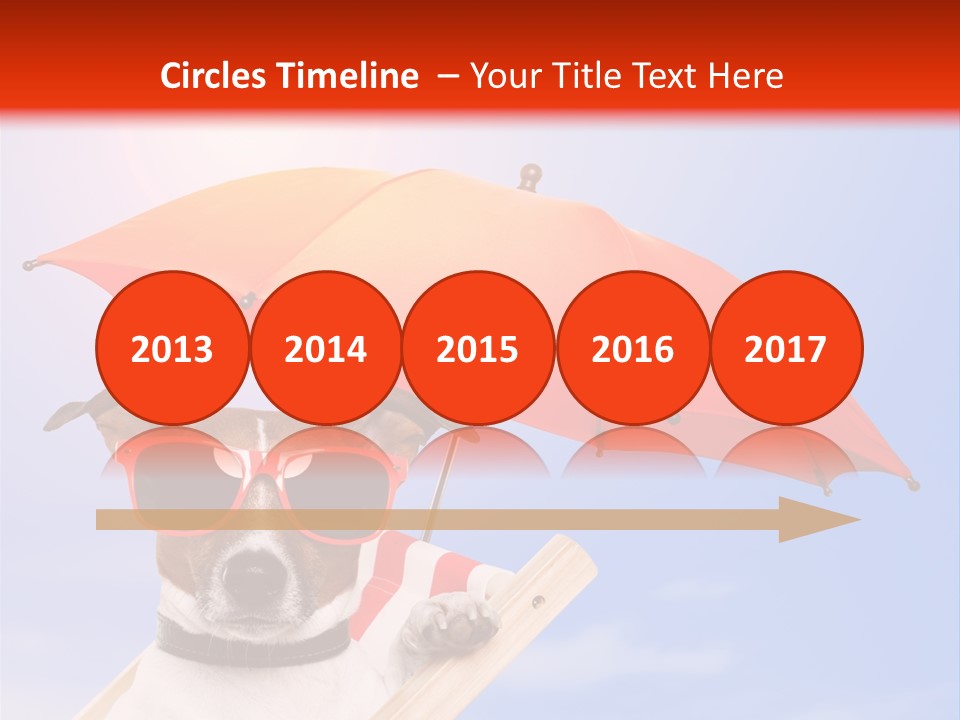 Chair Lazy Copy Space PowerPoint Template