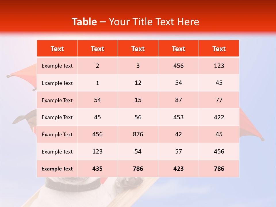 Chair Lazy Copy Space PowerPoint Template