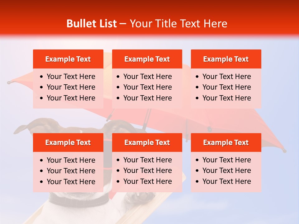 Chair Lazy Copy Space PowerPoint Template