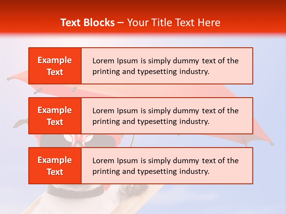 Chair Lazy Copy Space PowerPoint Template