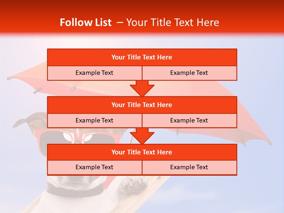 Chair Lazy Copy Space PowerPoint Template