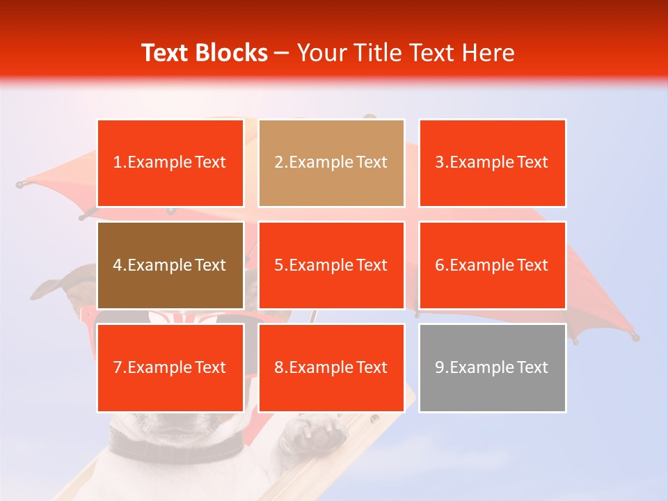 Chair Lazy Copy Space PowerPoint Template