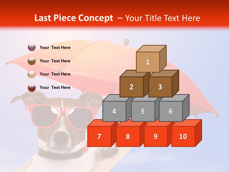 Chair Lazy Copy Space PowerPoint Template