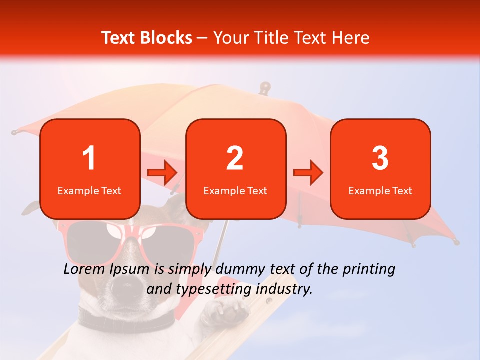 Chair Lazy Copy Space PowerPoint Template