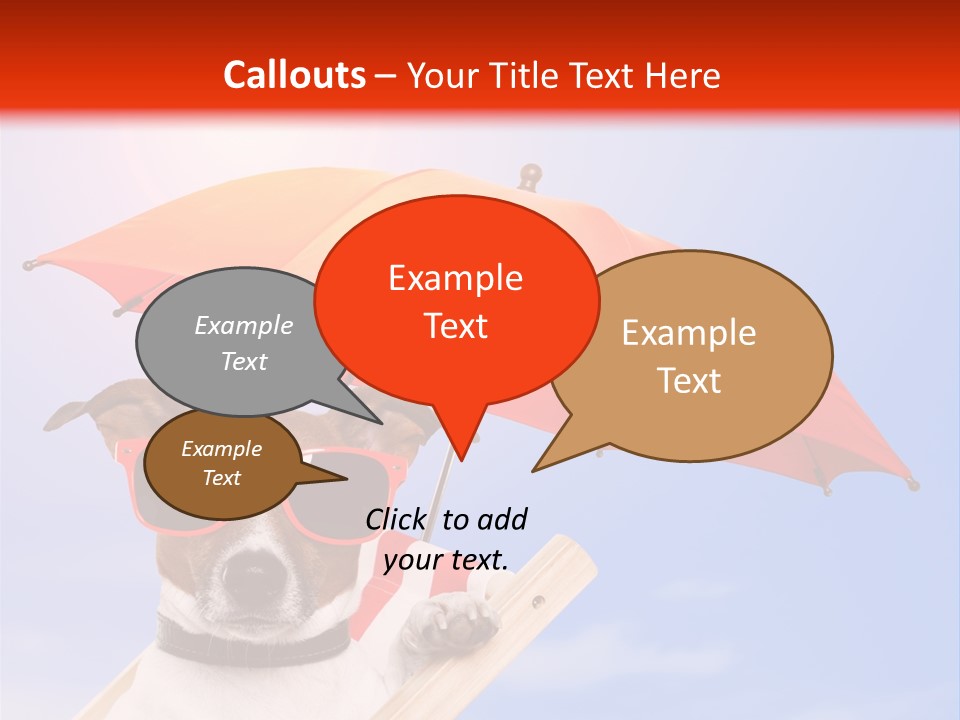 Chair Lazy Copy Space PowerPoint Template