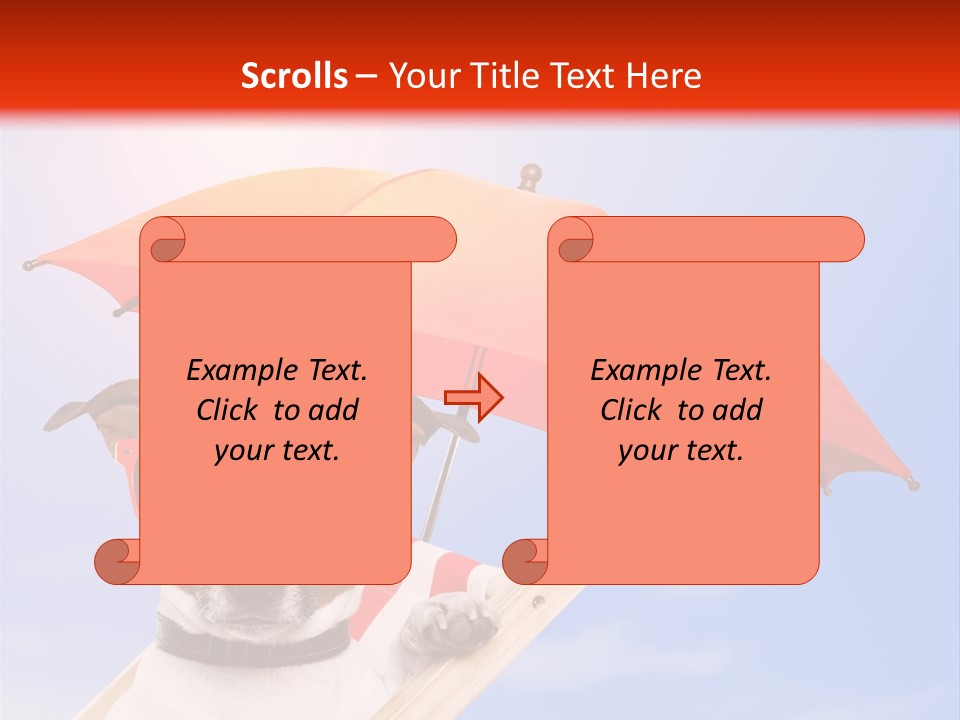 Chair Lazy Copy Space PowerPoint Template