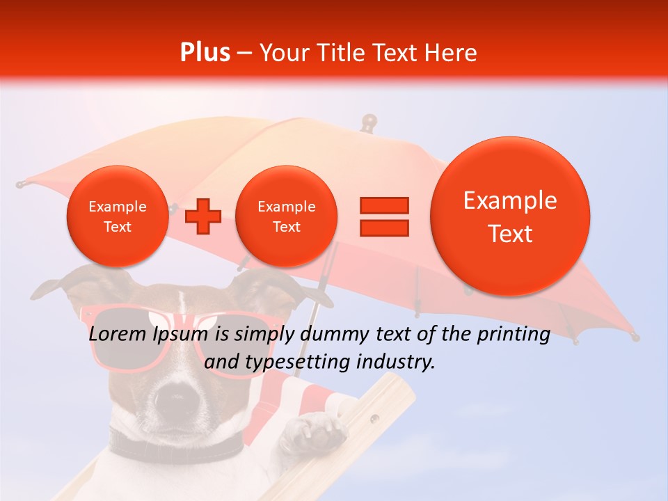 Chair Lazy Copy Space PowerPoint Template